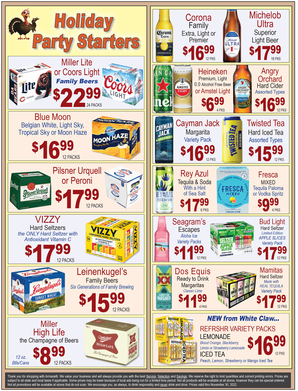 Kenwood Liquors Monthly Ad Beverage Marts, Lombard, IL