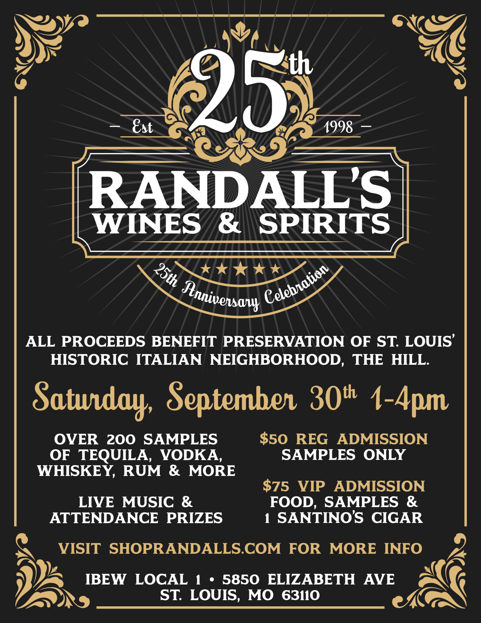 Randall's Wines & Spirits 25th Anniversary Celebration Randall's