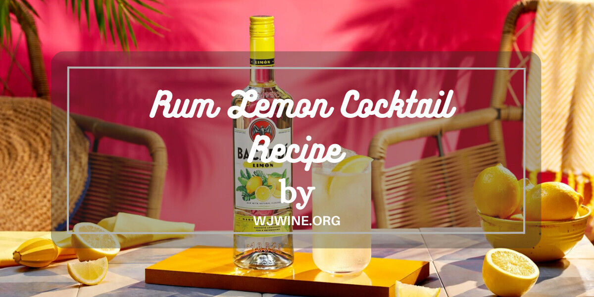 Tangy and Refreshing Rum Lemon Cocktail A Zesty Tropical Delight