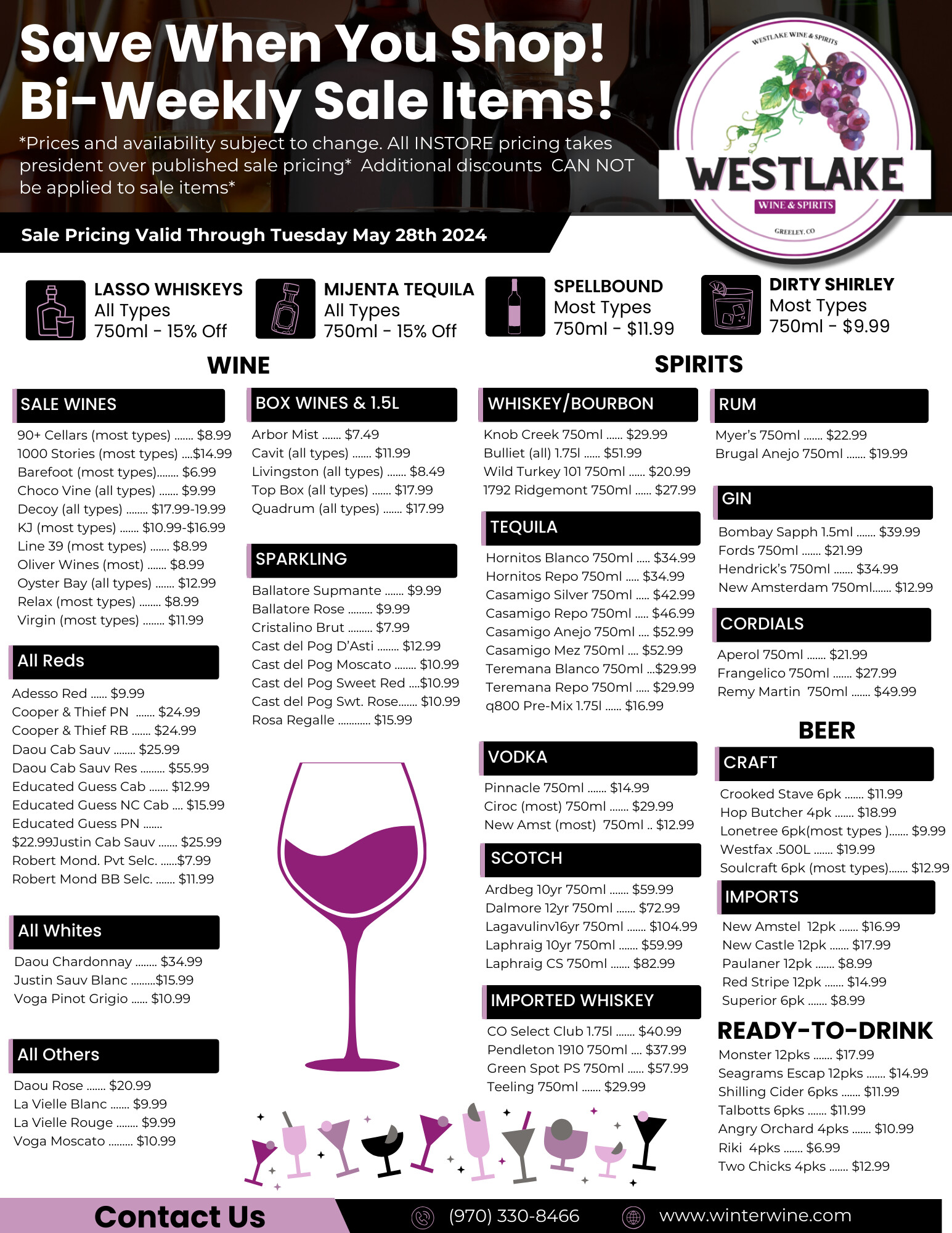 BiWeekly Sales and Specials Westlake Wine & Spirits Greeley CO