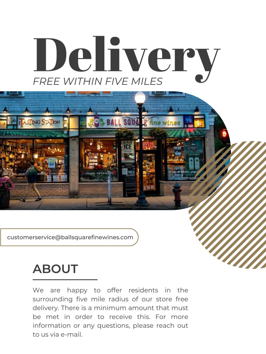 Delivery Information Ball Square Fine Wines, Somerville, MA