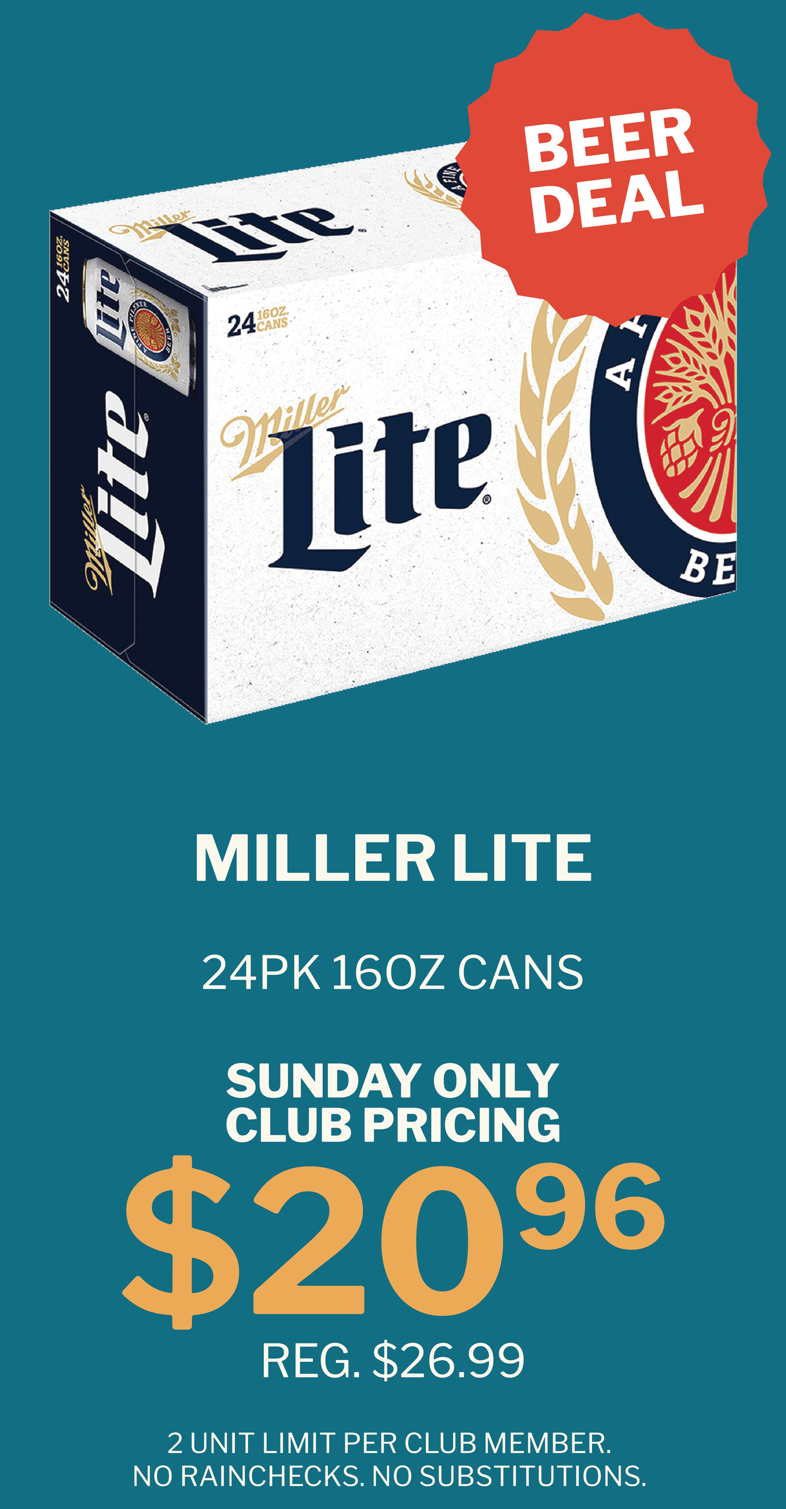 Sunday Specials Top Ten Liquors, Minneapolis MN