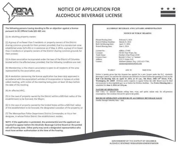 Alcoholic Beverage License Gordon's Fine Wine & Liquors, Waltham, MA