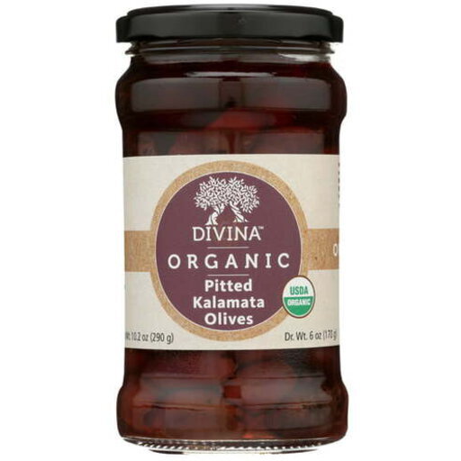 Divina 142338 Organic Pitted Kalamata, 6 oz