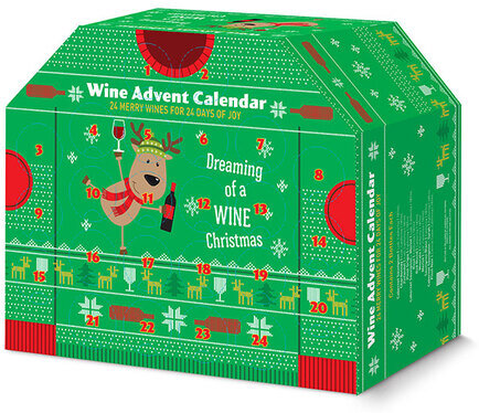 American Vintners Reindeer Sweater Wine Advent Calendar 187ML Stew