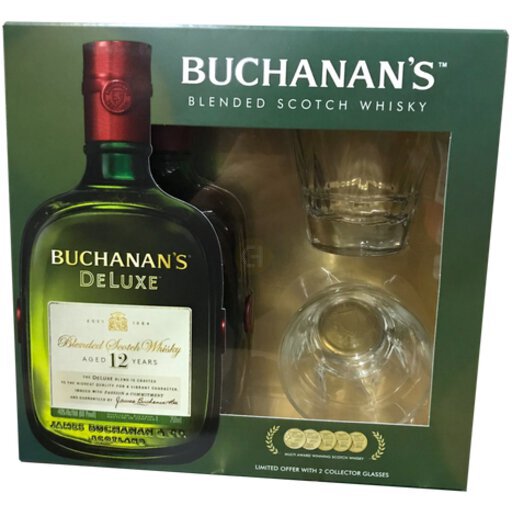 Buchanans 12yr Deluxe Scotch Gift Set Stew Leonard's Wines and