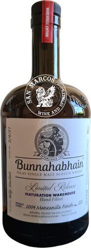 感謝報恩 Bunnahabhain ブナハーブン 16年 マンサニーリャ 56.5％ 2004 ...