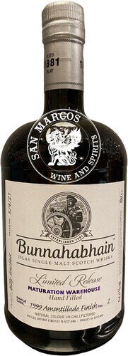 Bunnahabhain 2021 Maturation Warehouse Casks: 1999 Amontillado 21 Year  Scotch Whisky