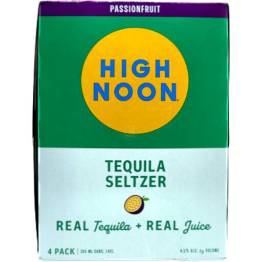 High Noon Tequila And Soda Passionfruit Hard Seltzer Monty's Discount