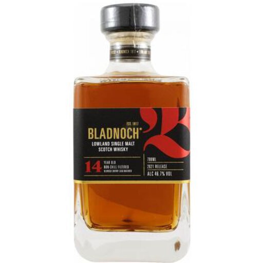 Bladnoch Year Dark/Bronze/Orange Bladnoch 14 Year Old Lowland Single Malt Scotch Whisky 700Ml