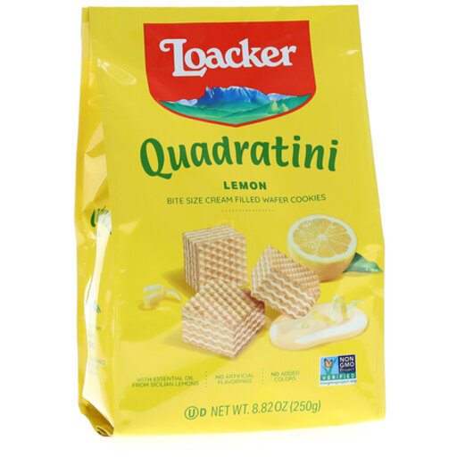 WAFER QUDRTNI LEMON 250G-8.82 OZ -Pack of 8