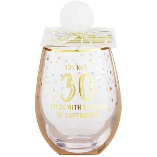 Birthday Wine 30Th Glass Set