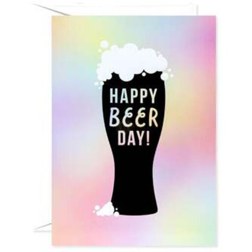 Happy Beer Black Day Card
