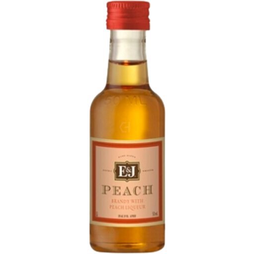 E & J Peach Brandy 50ML Brown Derby Liquor Store Alcohol Delivery