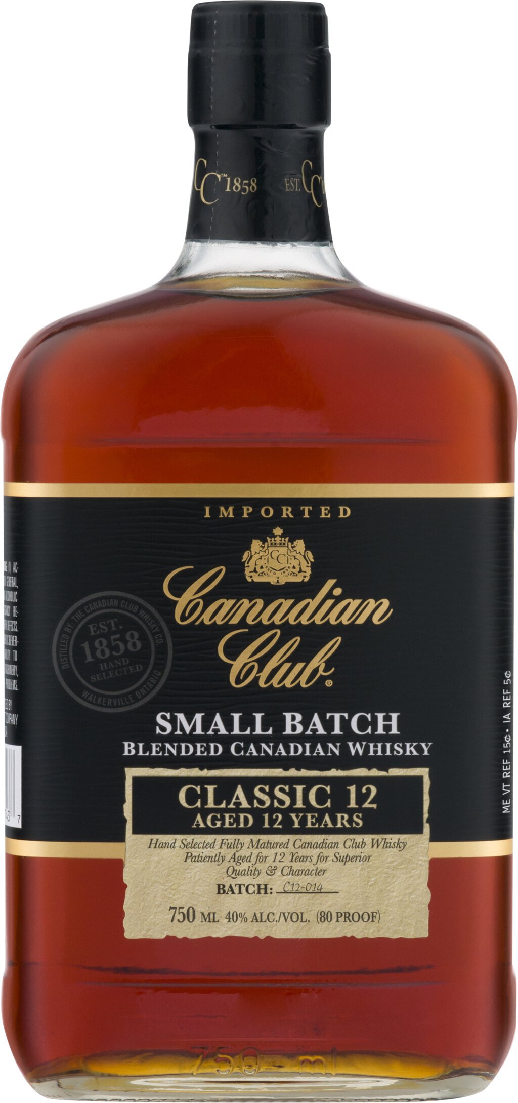 Canadian Club Classic 12yr Small Batch Blended Canadian Whisky