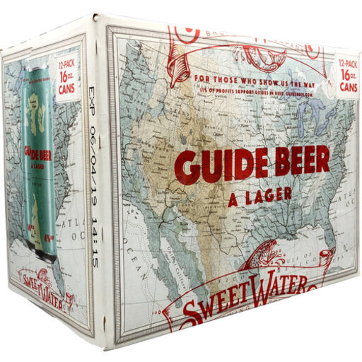 Sweetwater Guide Beer Can 2/12 24 Pack Big Red Liquors