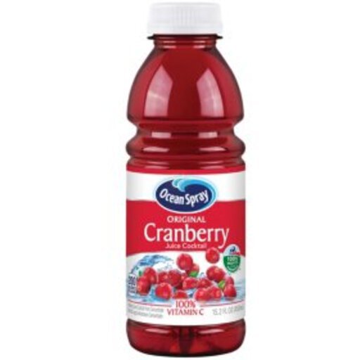 Ocean Spray Cranberry Juice Non Alcoholic Massachusetts 15.2OZ Kappy