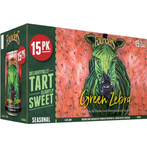 Founders Green Zebra 2/15 Pack Cans Beer, Wine, and Liquor Superstore