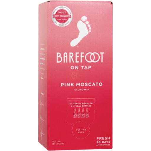 Barefoot On Tap Pink Moscato