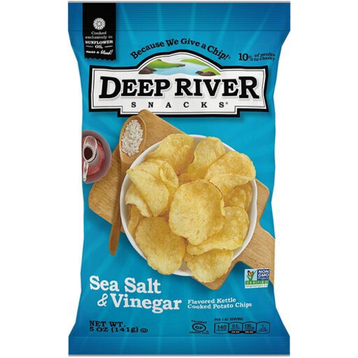 Deep River Sea Salt & Vinegar Kettle Chips 5OZ Stew Leonard's Wines