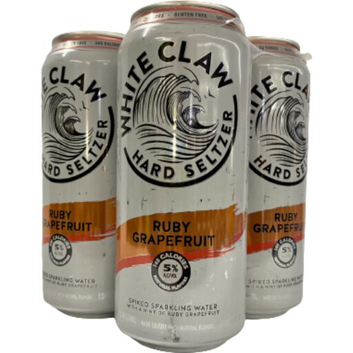 White Claw Hard Seltzer Ruby Grapefruit 16oz cans 12OZ Granby Liquor