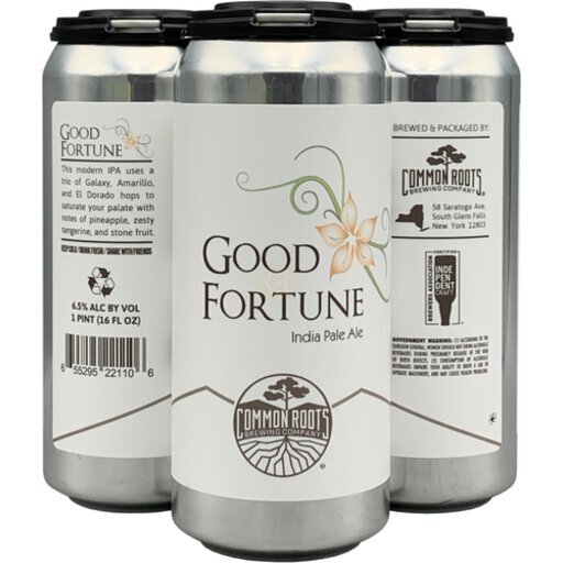 Common Roots Good Fortune IPA 4pk 16OZ Needham Center Fine Wines, Needham, MA