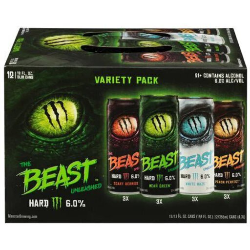 The Beast Unleashed Hard Seltzer Variety Pack 12OZ Cork N Bottle Mt