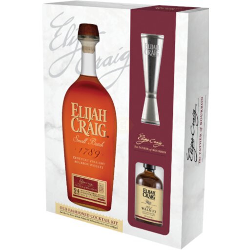 Elijah Craig Small Batch Bourbon W Jigger & Gent's Old Fashioned