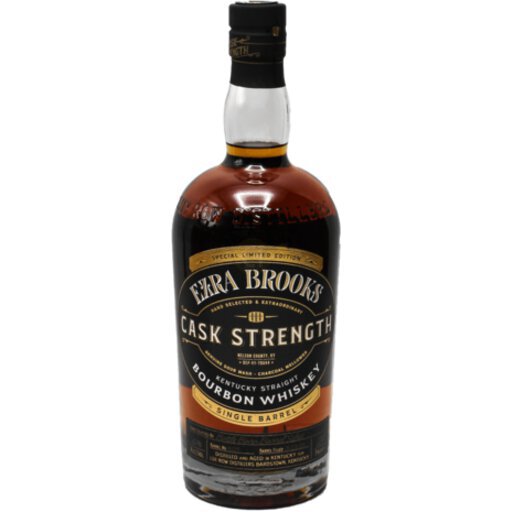 Ezra Brooks Bourbon Whiskey Private Selection Cask Strength J&J